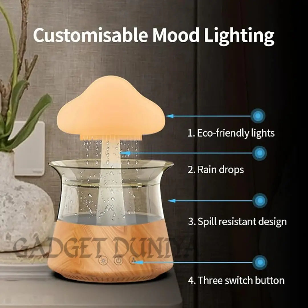 Rain Cloud Air Humidifier Waterfall Lamp