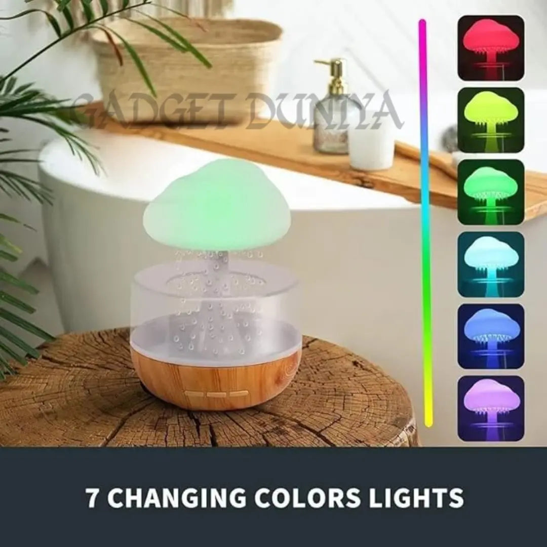Rain Cloud Air Humidifier Waterfall Lamp