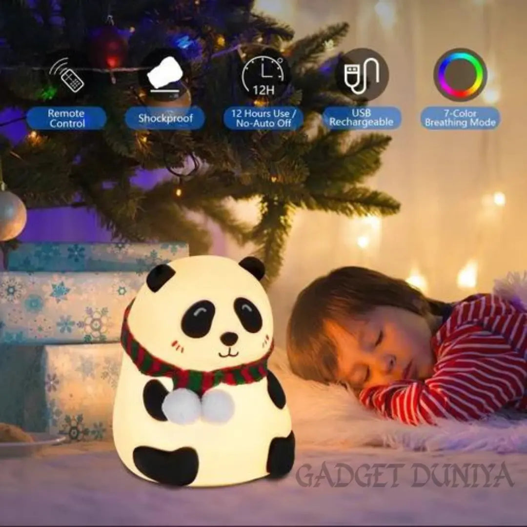Cute Panda Silicon Lamp