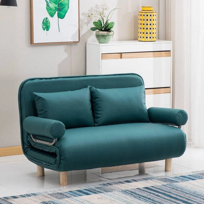 FOLDING SOFA BED LEISURE RECLINER FABRIC BREATHABLE LAZY SOFA