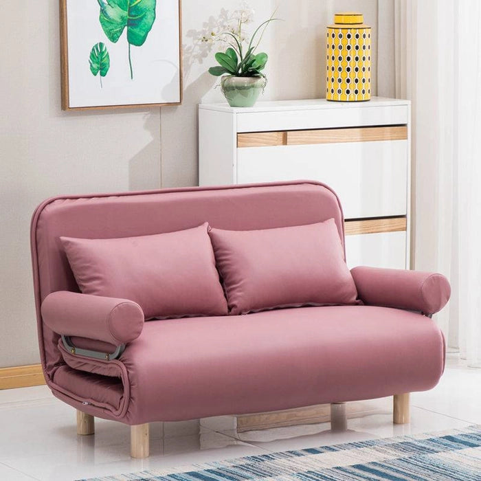 FOLDING SOFA BED LEISURE RECLINER FABRIC BREATHABLE LAZY SOFA