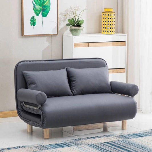 FOLDING SOFA BED LEISURE RECLINER FABRIC BREATHABLE LAZY SOFA