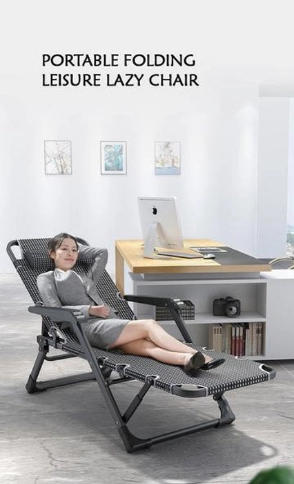 PORTABLE FOLDING LEISURE LAZY CHAIR