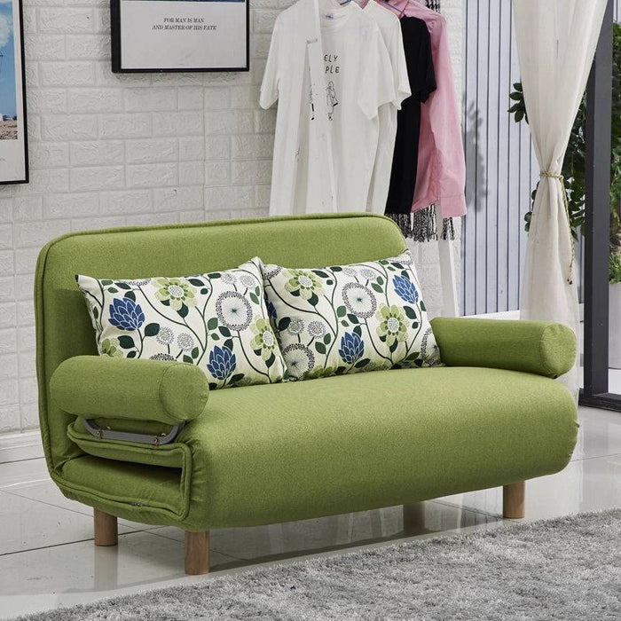 FOLDING SOFA BED LEISURE RECLINER FABRIC BREATHABLE LAZY SOFA